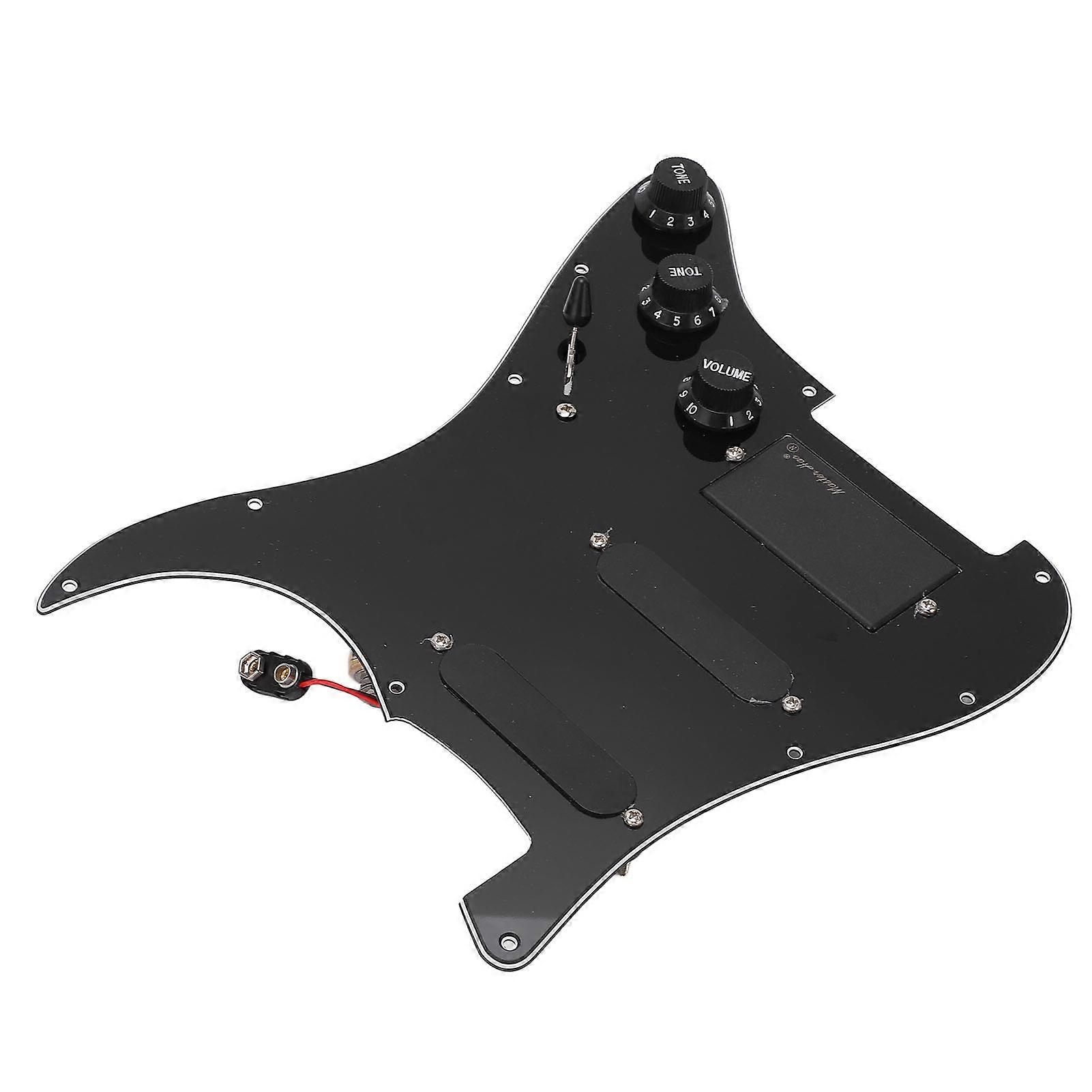 Pickup Pickguard Set SSH Active Kit with Screws Black Plastic