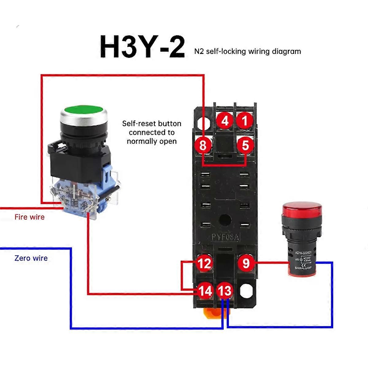 LCD Delay Relay Timer with Base Socket A220V