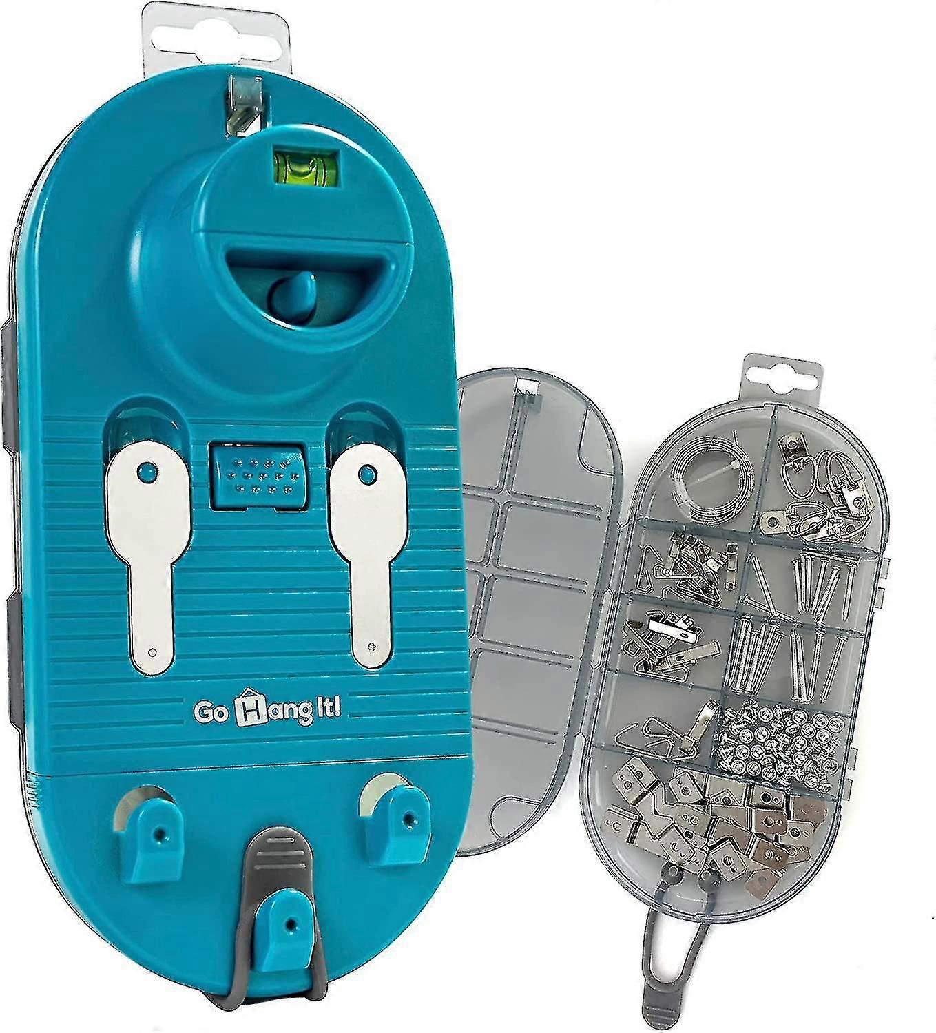 Picture Hanging and Leveling Kit with Hardware Case