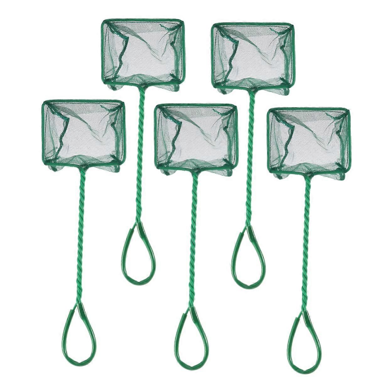 Unbreakable Stainless Steel Fishing Net for Fish Aquarium Net Inches 4 5pcs Package Tuck Net Hook for Easy Storage