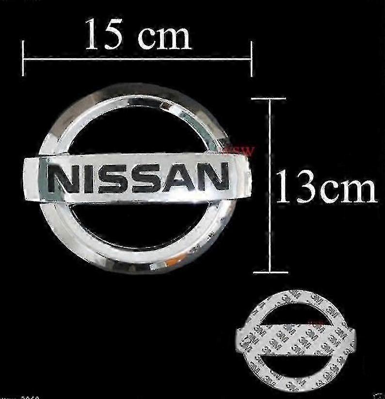 Nissan Chrome 15cm x 13cm σήμα πίσω πόρτας