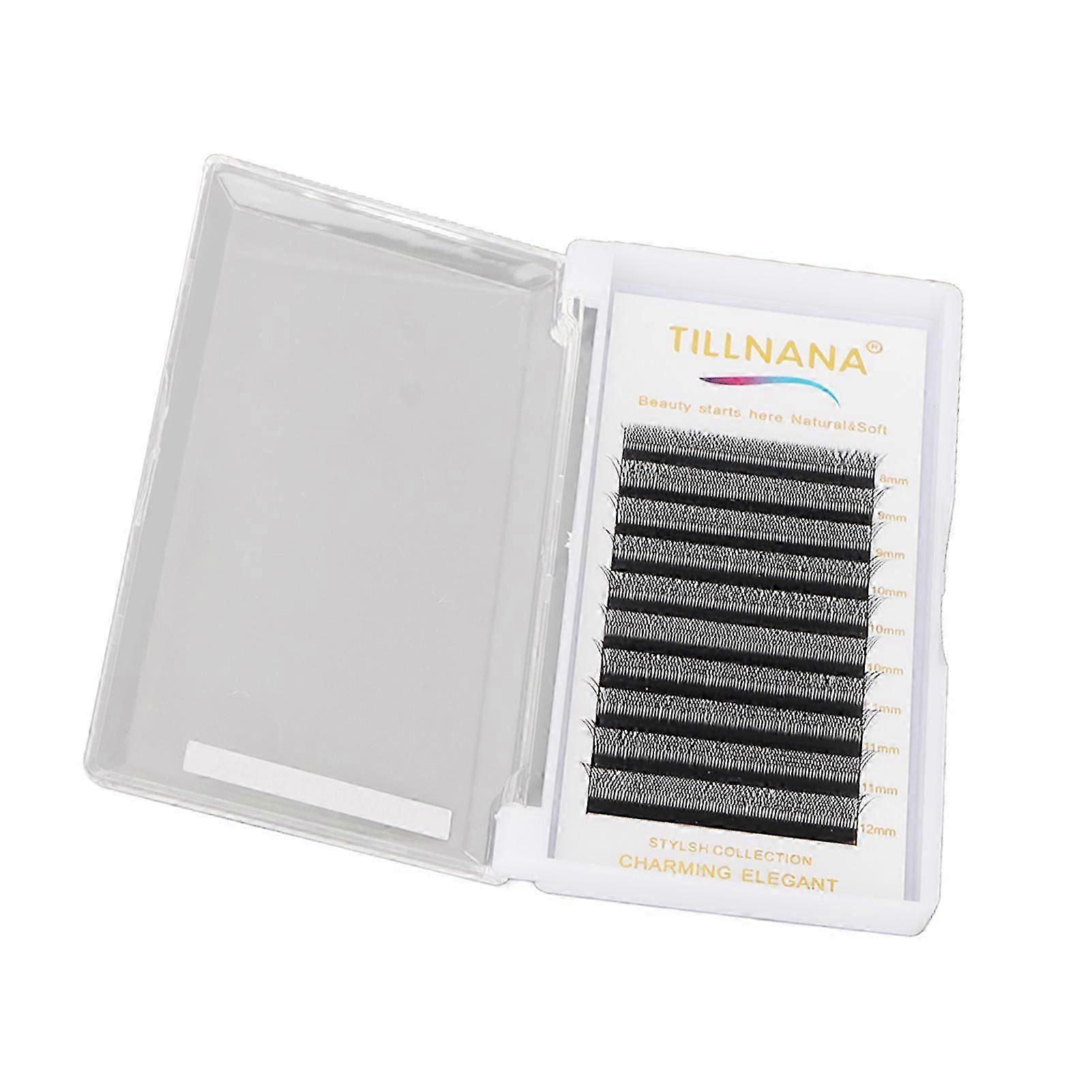10 Rows False Eyelashes 6D W Type 0.07mm Thickness 812mm Length D Curly Extension Eyelashes