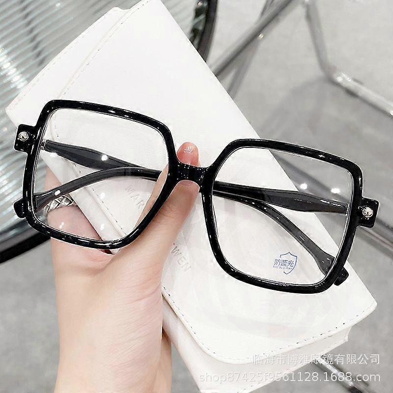 Women's Blue Light Proof Glasses Large Frame Glasses Square Glasses Optical Spectacle Anti Blue Light Computer Glasses for Women