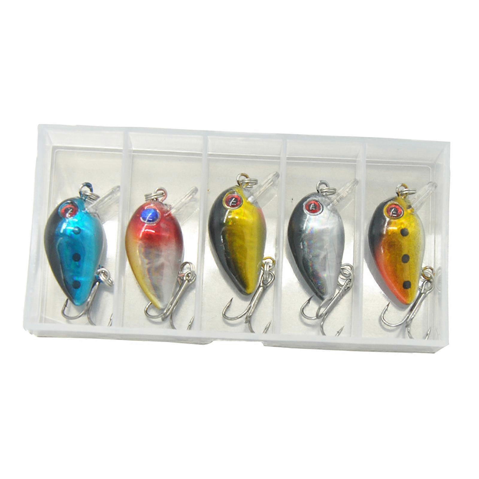 5Pcs Fish Lure Bionic Swimming Lures Artificial Baits Tiny Mini Lure