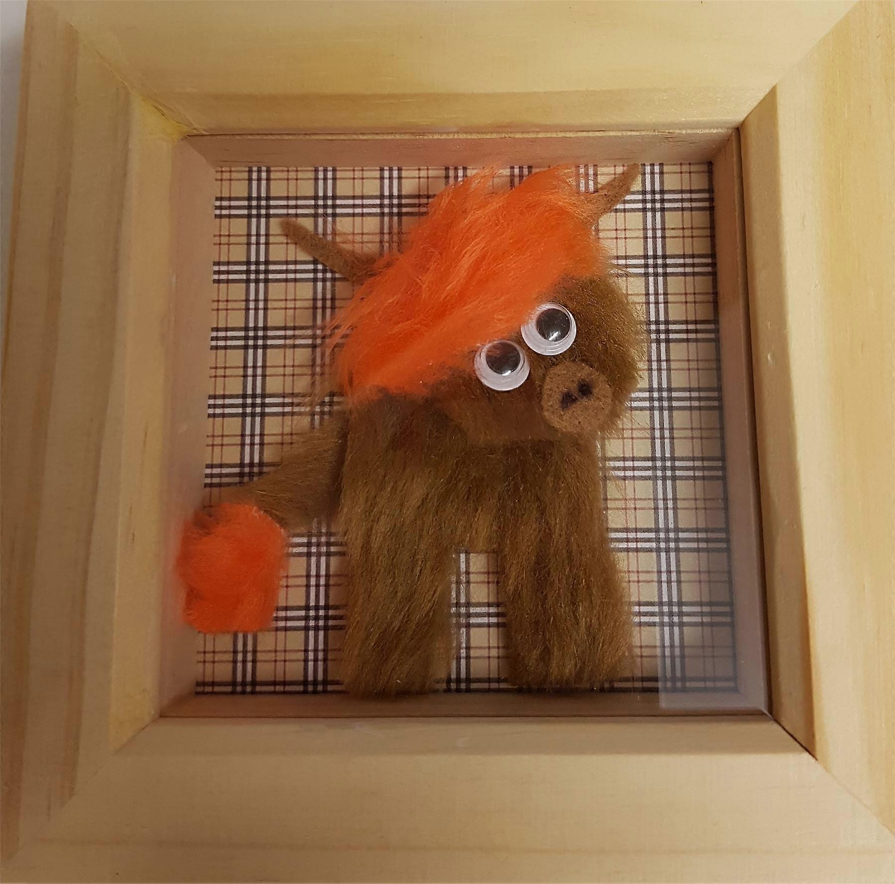 Handmade Mini Wee Coo Frame Orange by Wee Bee Gifts