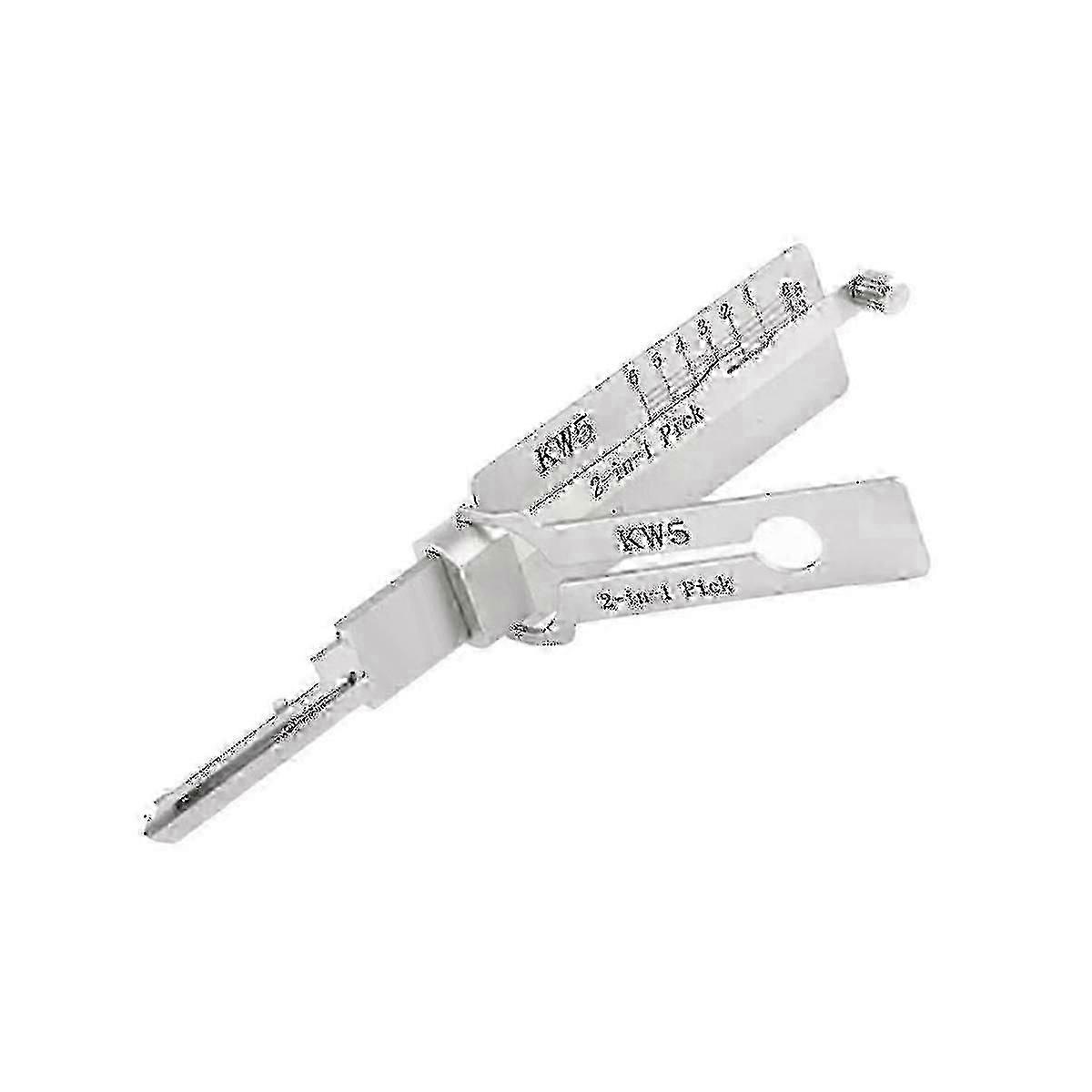 锁匠 Lishi 2 合 1 工具 Kw5 用于门民用开锁器手动工具专业锁匠手