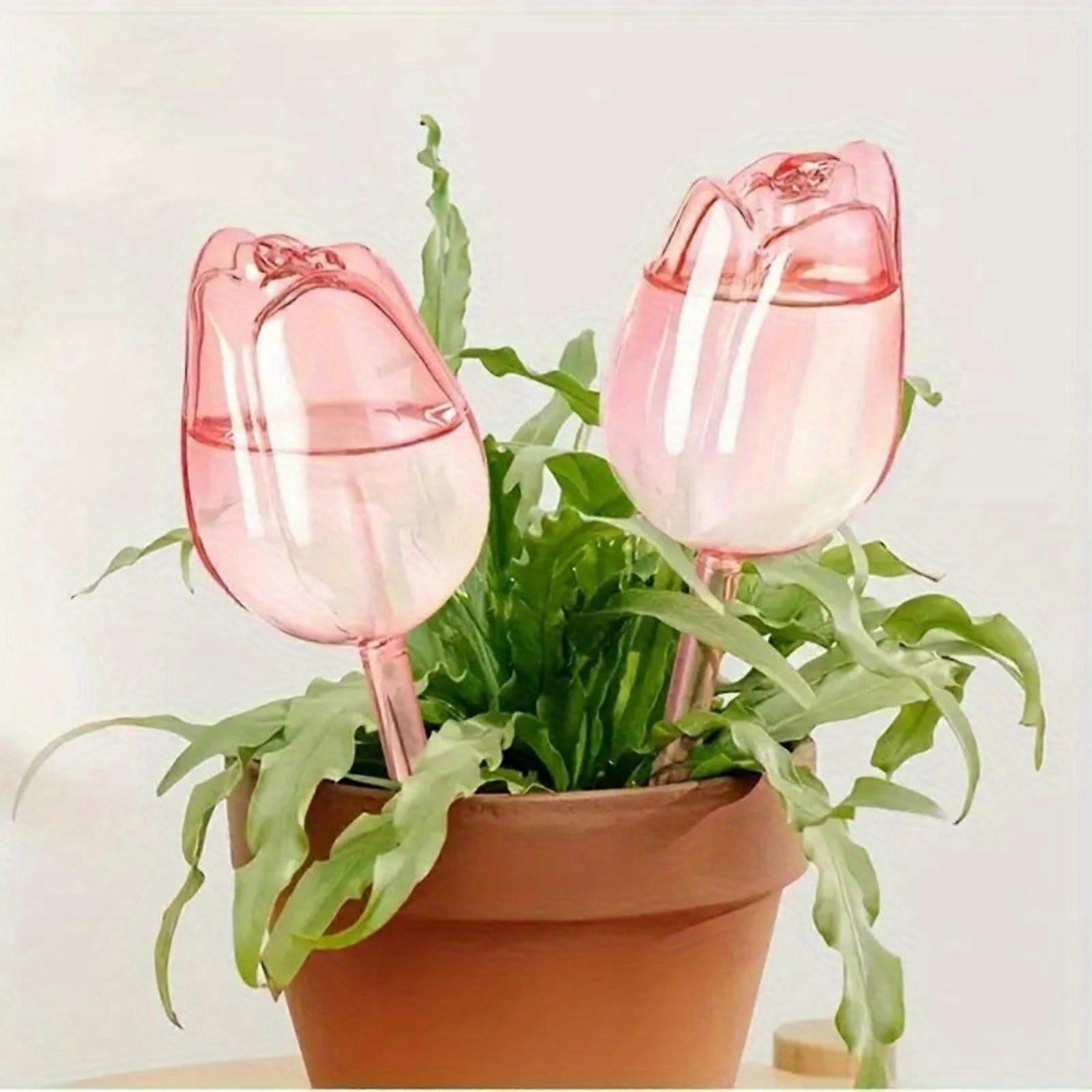 2 stk / 4 stk plast tulipan plante vandingskugle automatisk blomstervander