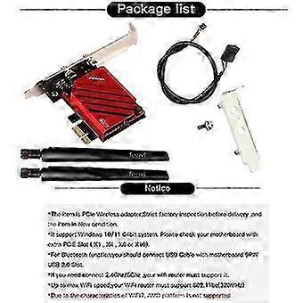 5,8 Gbit/s Adapter Wifi7 Pcie Adapter 8774 Mbit/s Be200 Bt5.4 Gaming Tri Band2,4 G / 5G / 6 GHz Desktop Wireless Netzwerk