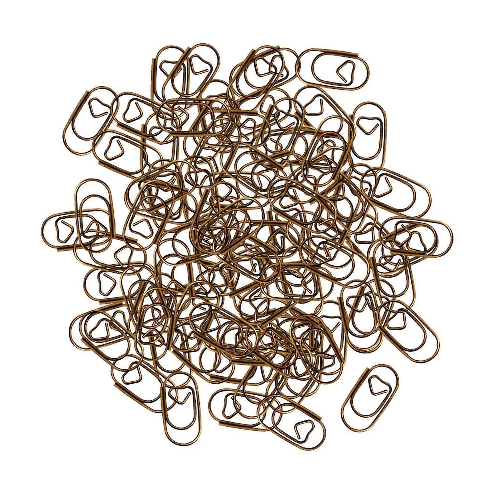 100x trombones fournitures de bureau facile à utiliser trombones portables en métal Notes
