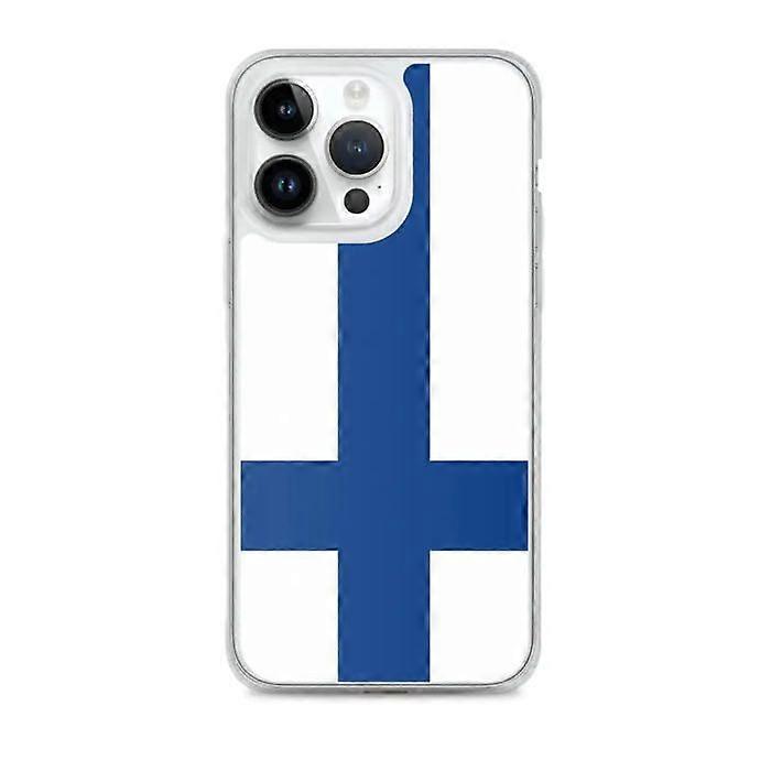 iPhone Case - Finland - Flag - Soft - Transparent Plastic - Compatible with iPhone 14 Pro Max