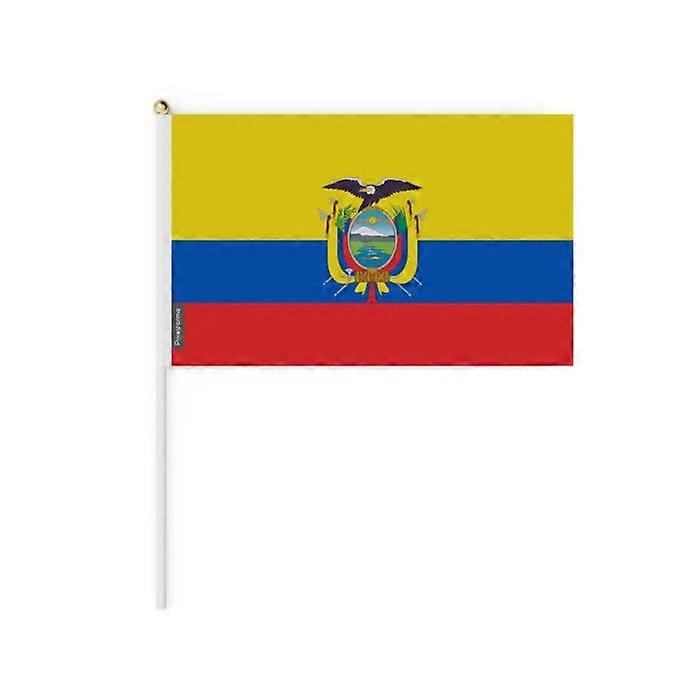 Mini Ecuador Flag - Multicolor - 30 x 45 cm - 100 pieces - Polyester - Lightweight and durable