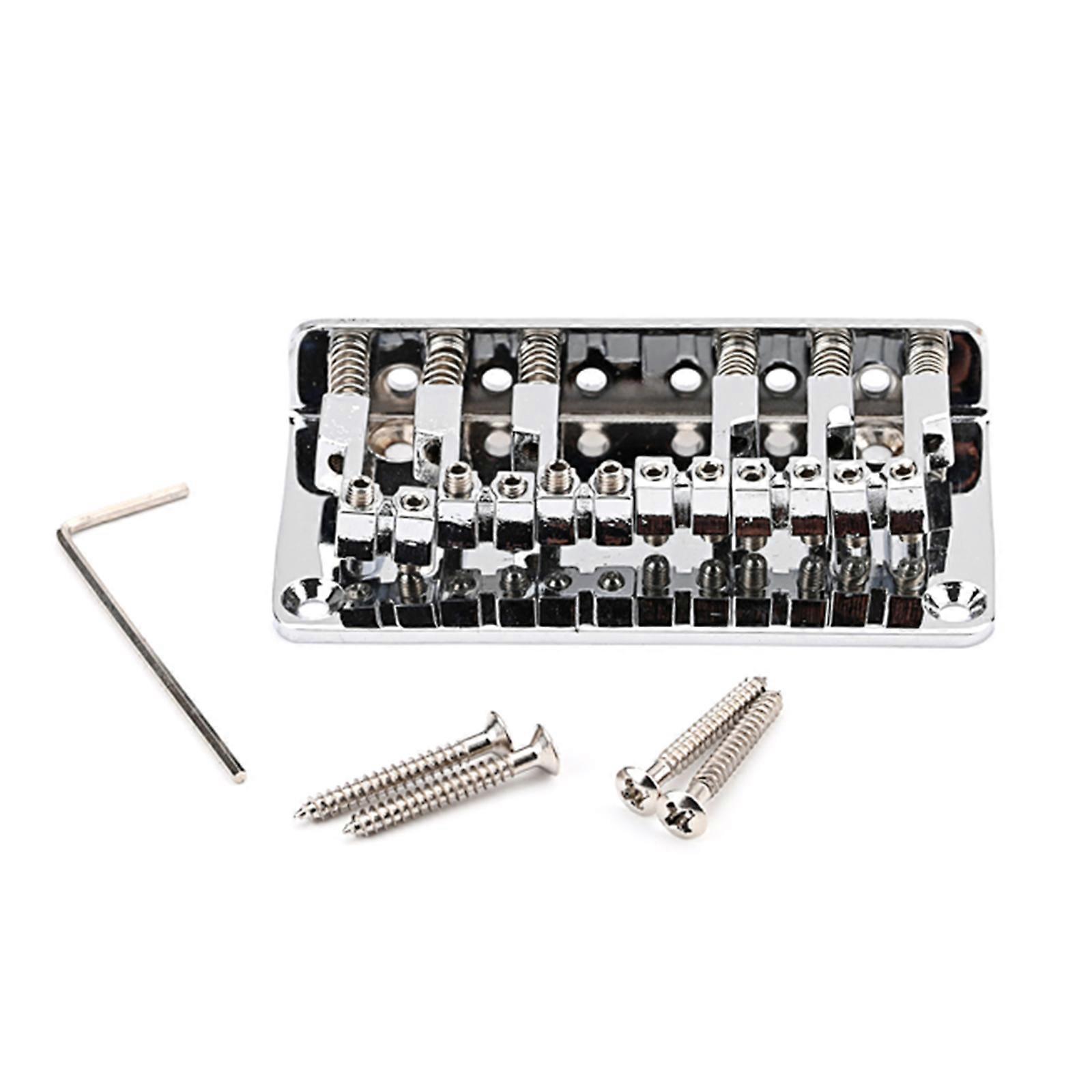 6 String Roller Saddle Electric Guitar Bridge Top Load Or Strings Through Body Fixed Hardtail Electric Guitar Bridge