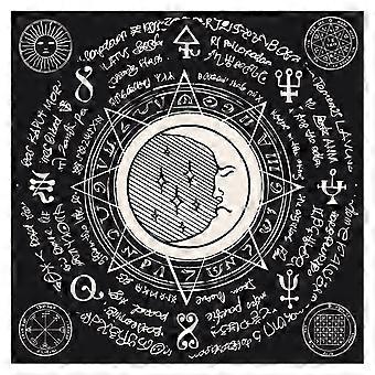 Tarots Tablecloth Rune Divinations Table Cover Astrology Oracles Board Game Mat Square Shape Pendulum Altar Table Cloth  75x75cm