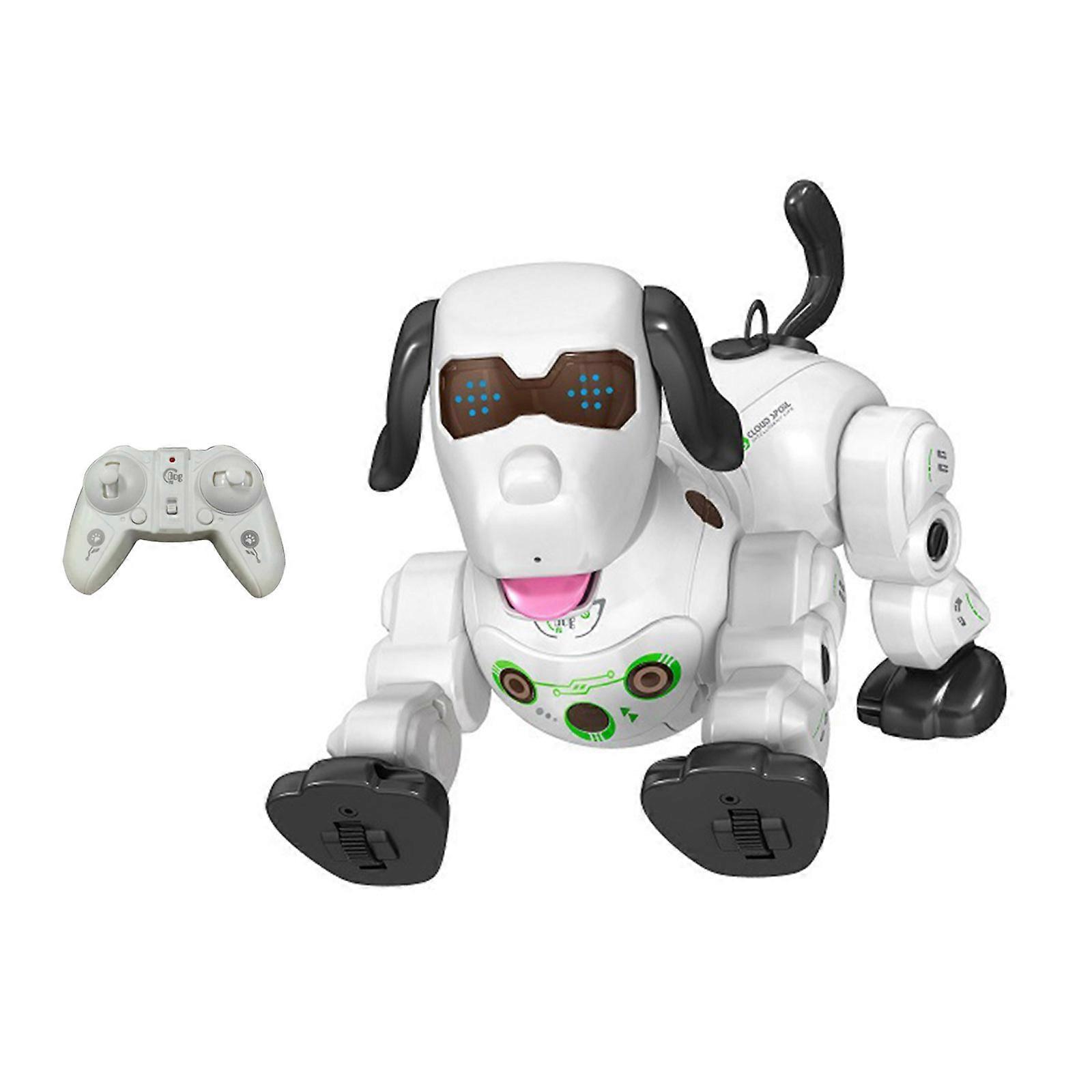 2.4G Remote Control Robot Dog Infrared Tracking Spray Wireless Electric for Smart RC Puppy with for Touch Sensor Interactive Toys for Boys Girls Gifts