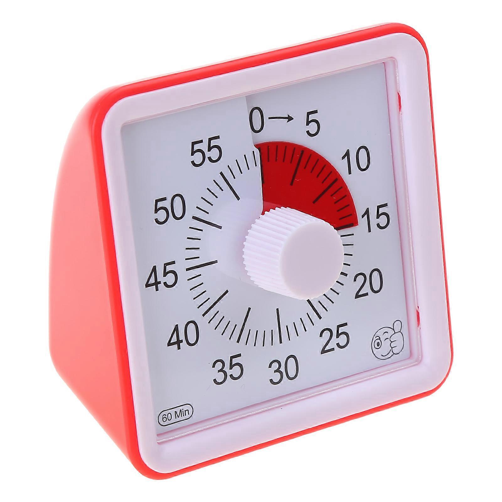 60 Minute Visual Timer Classroom Countdown Clock for Kids Adults for Time Manage  Red
