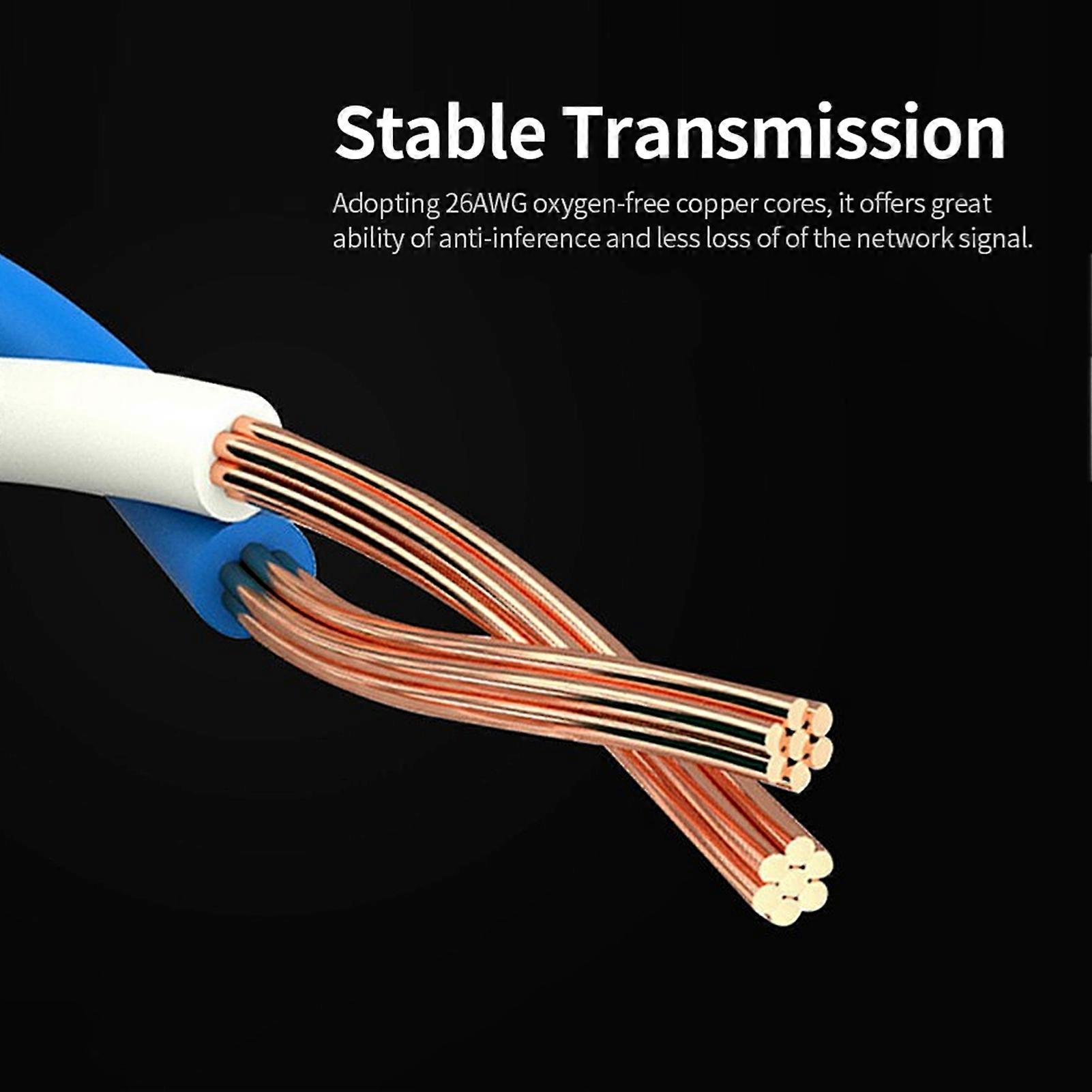 Cat8 Ethernet Cable High Speed Network Cable 40Gbps 2000Mhz/ Shielded Twisted Pair/ Gold Plated RJ45 Interface Black 2m