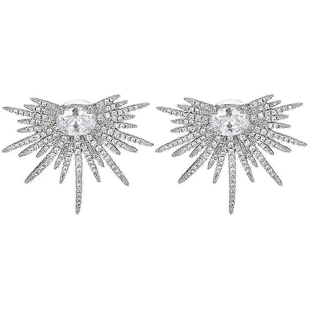 1 Pair Stud Earrings Star Earrings Sparkling Earrings Stud Rhinestone Ear Studs