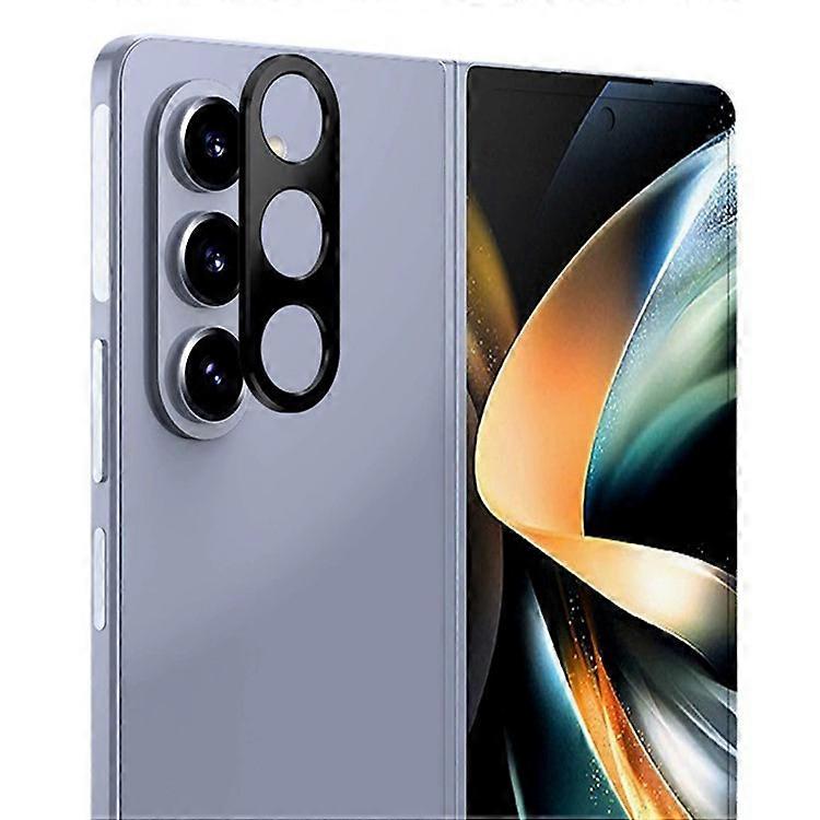 KALEBOL KLB-LPC005 Compatible For Samsung Galaxy Z Fold5 5G Hollow Lens Protector Aluminum Alloy Phone Camera Bezel Cover