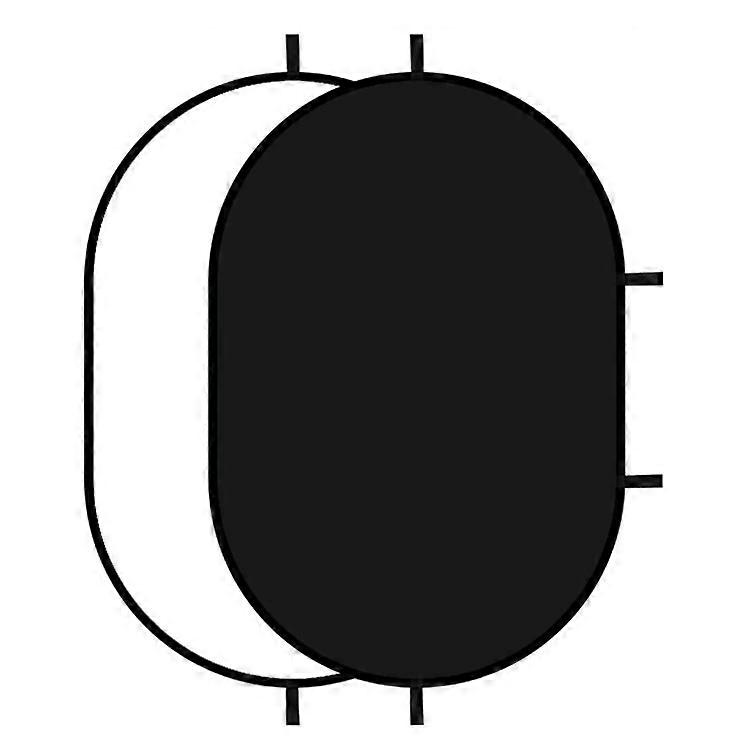 100 x 150cm Photography Backdrop Board Black and White Double Sided Collapsible Background Plate