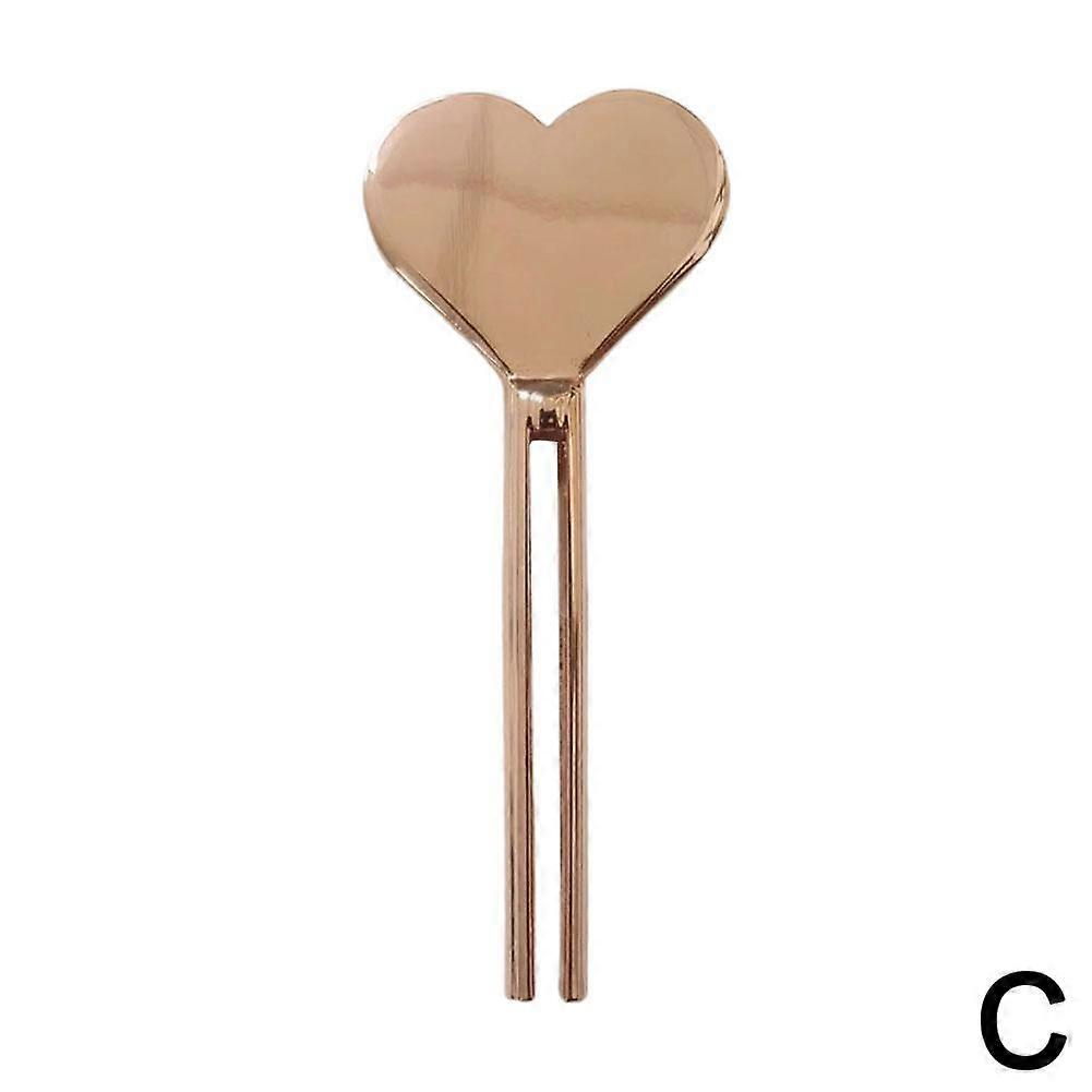Rose Gold (A) $ Squeezer Metal Zinc Alloy Toothpaste Squeezer Multicolor Heart Shape Toothpaste Squeezer