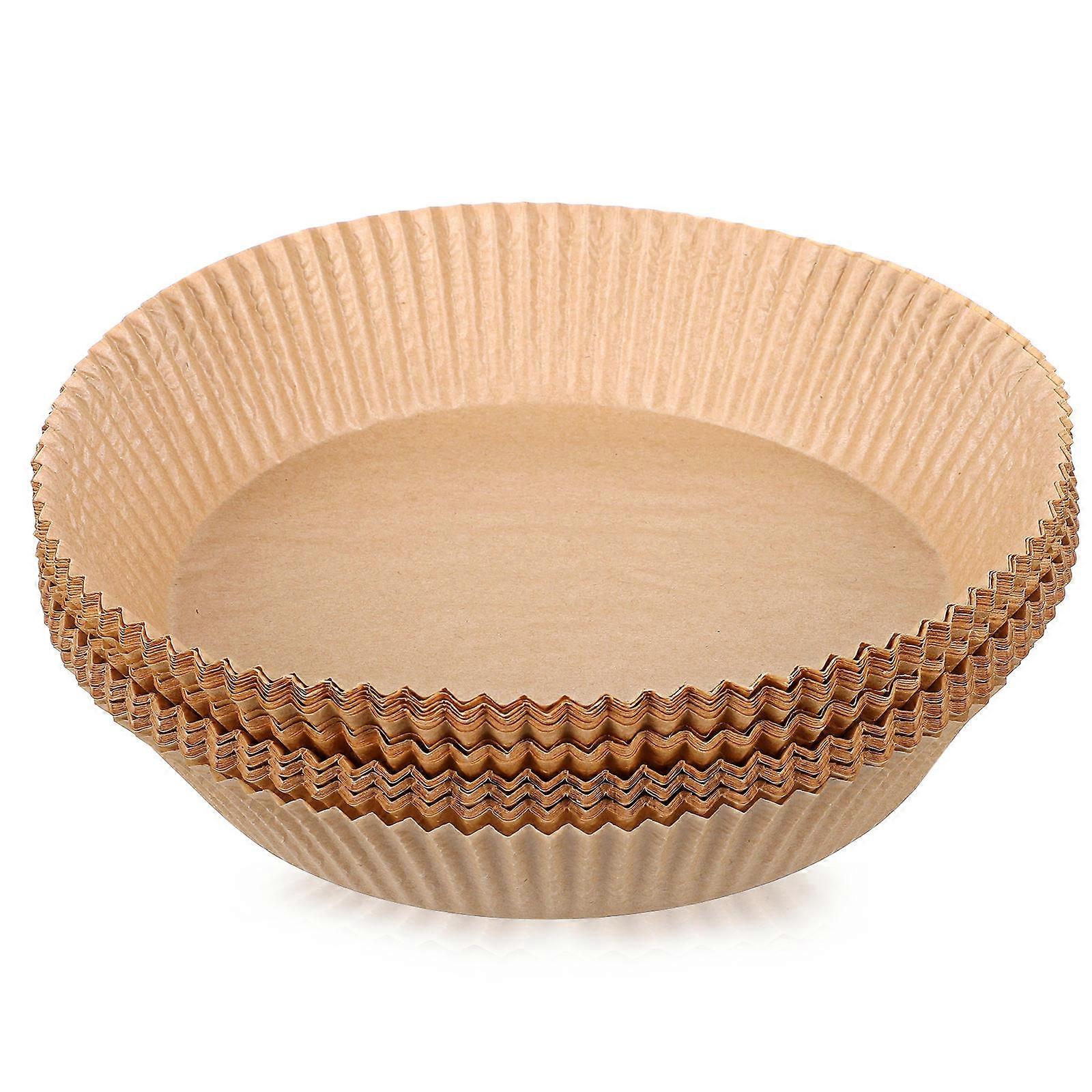 Non-porous Air Fryer Mats, Circular Liners for Efficient Baking and Grilling