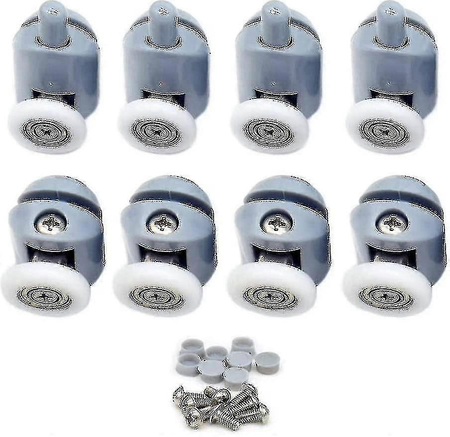 8-Piece 23mm Shower Door Rollers for Sliding Bathroom Enclosure Replacement