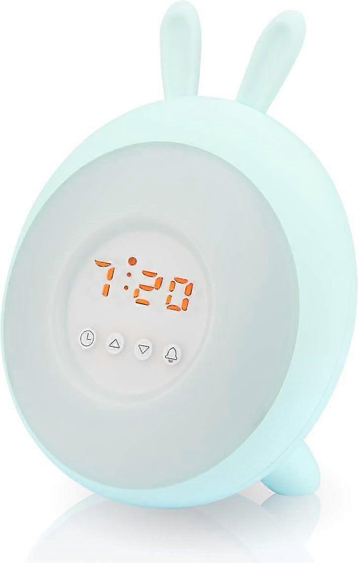 LEDベッドサイドランプとタッチコントロール、日の出と日の入りのシミュレーションを備えたウェイクアップライト目覚まし時計で、一日を穏やかにスタートできます