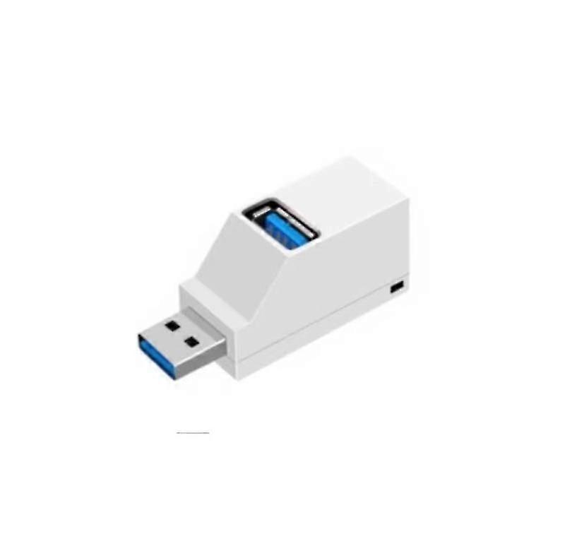 2er-Pack 3-Port USB 3.0 Portable Hub Adapter für PC/Laptop, Hochgeschwindigkeits-Datenübertragung
