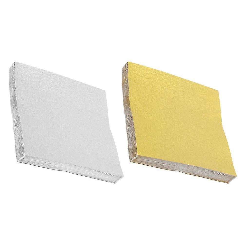 Shiny Square Origami Paper 200 Sheets Single Sided Pearlized Folding Craft DIY Home Decoration Silver Gold