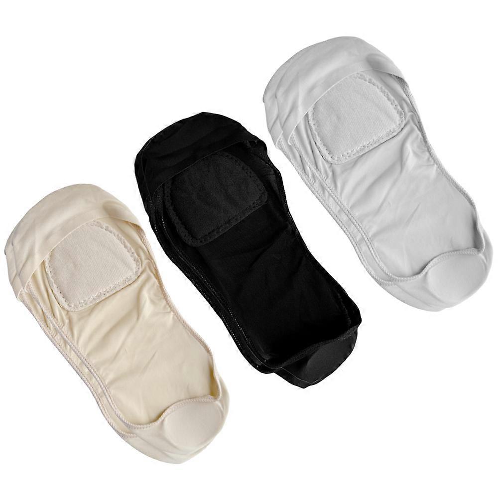 3 Pairs Thin Low Cut Invisible Socks for Women – Breathable Shoe Socks with Slip Resistant Design, Black, Grey, Skin Tone Options