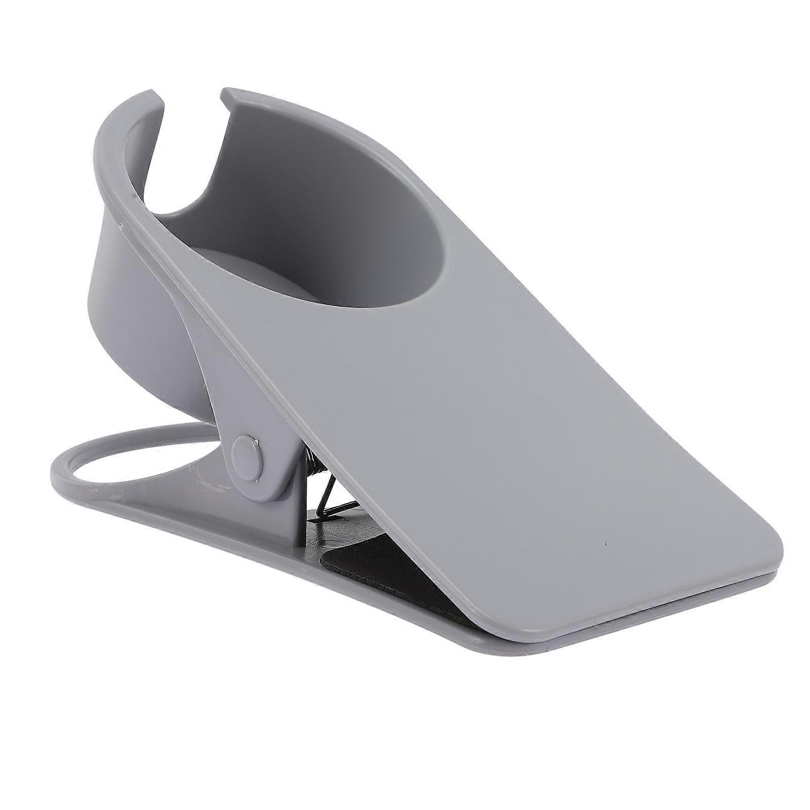Mug Clamp for Desk Table Side Cup Clip Clip Shape Practical Design Home Desk 20x10cm Grey 1Pcs