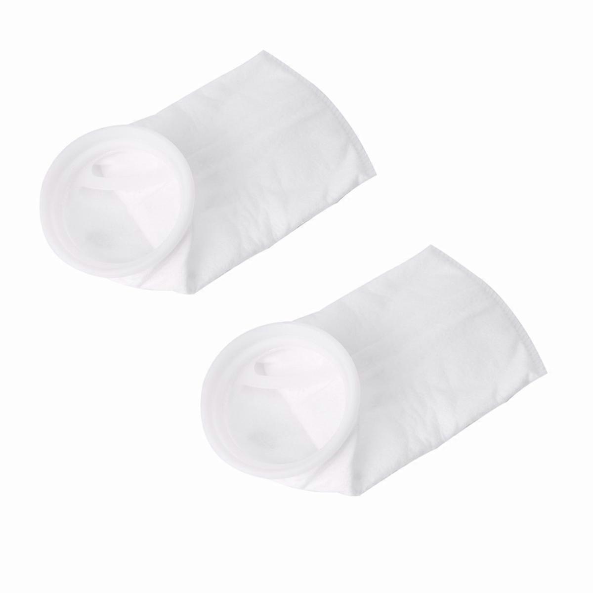 Aquarium Water Filter Media Bag 100um PP Material Trapping Food 37x10.5x10.5cm 2Pcs