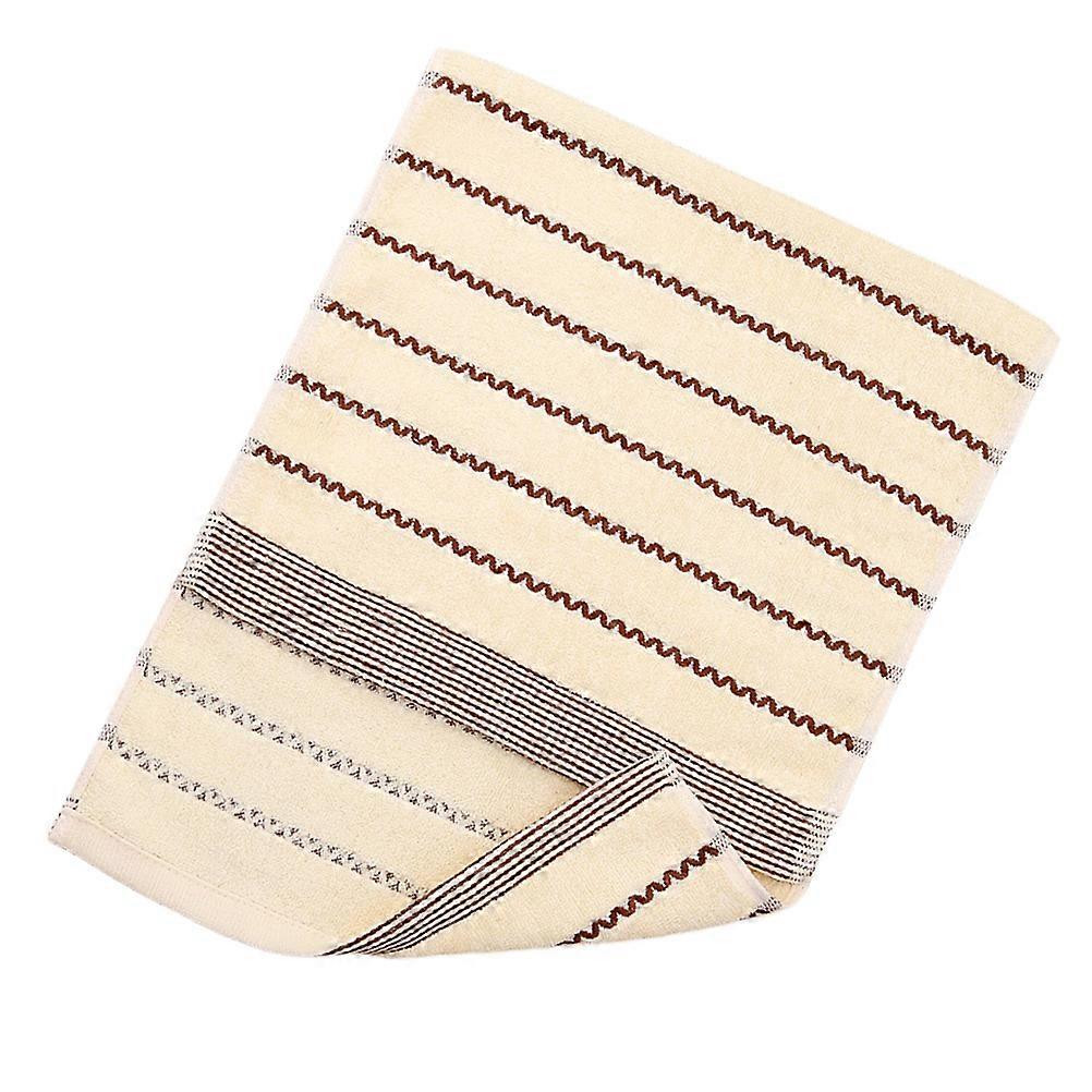 Cotton Hand Towels Wave Pattern Simple Design Hotel Use 1Pcs