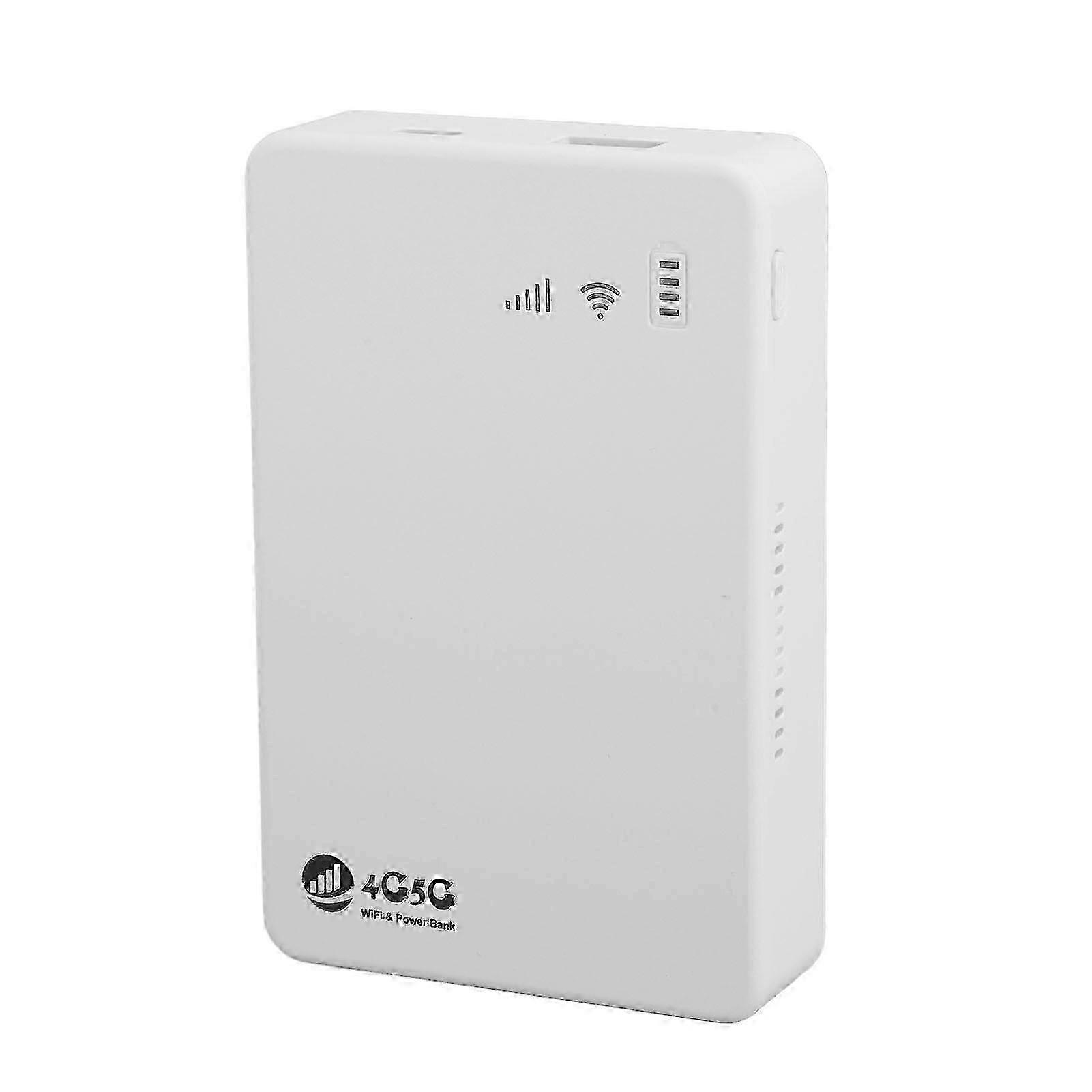 4G LTE & 5G Unlocked Mobile WiFi Hotspot 300Mbps Router with SIM Slot, Supports 10 Devices, 10000MAh