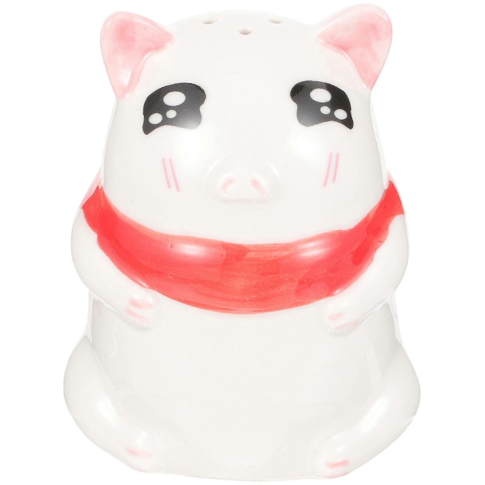 Toothpick Container Cartoon Pig Toothpick Dispenser Hotel Table Setting Sturdy Construction Pink 8X6X5CM 1Set