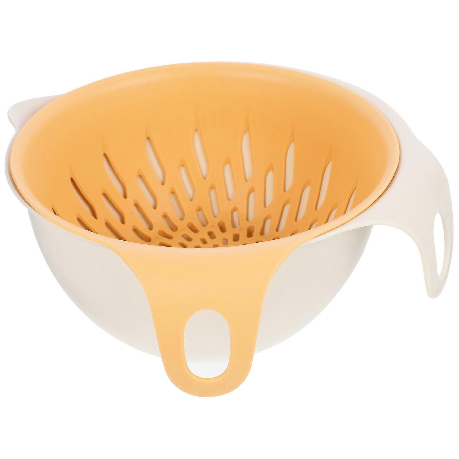 Fruit Strainer Double Layer Design for Vegetable Draining Basket L