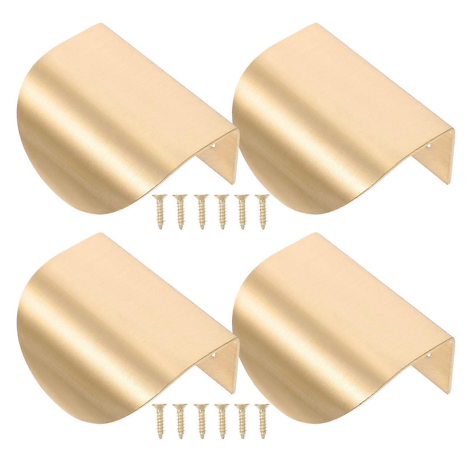 4pcs Unique Solid Pull Knob Creative Wardrobe Cabinet Handle with Screws