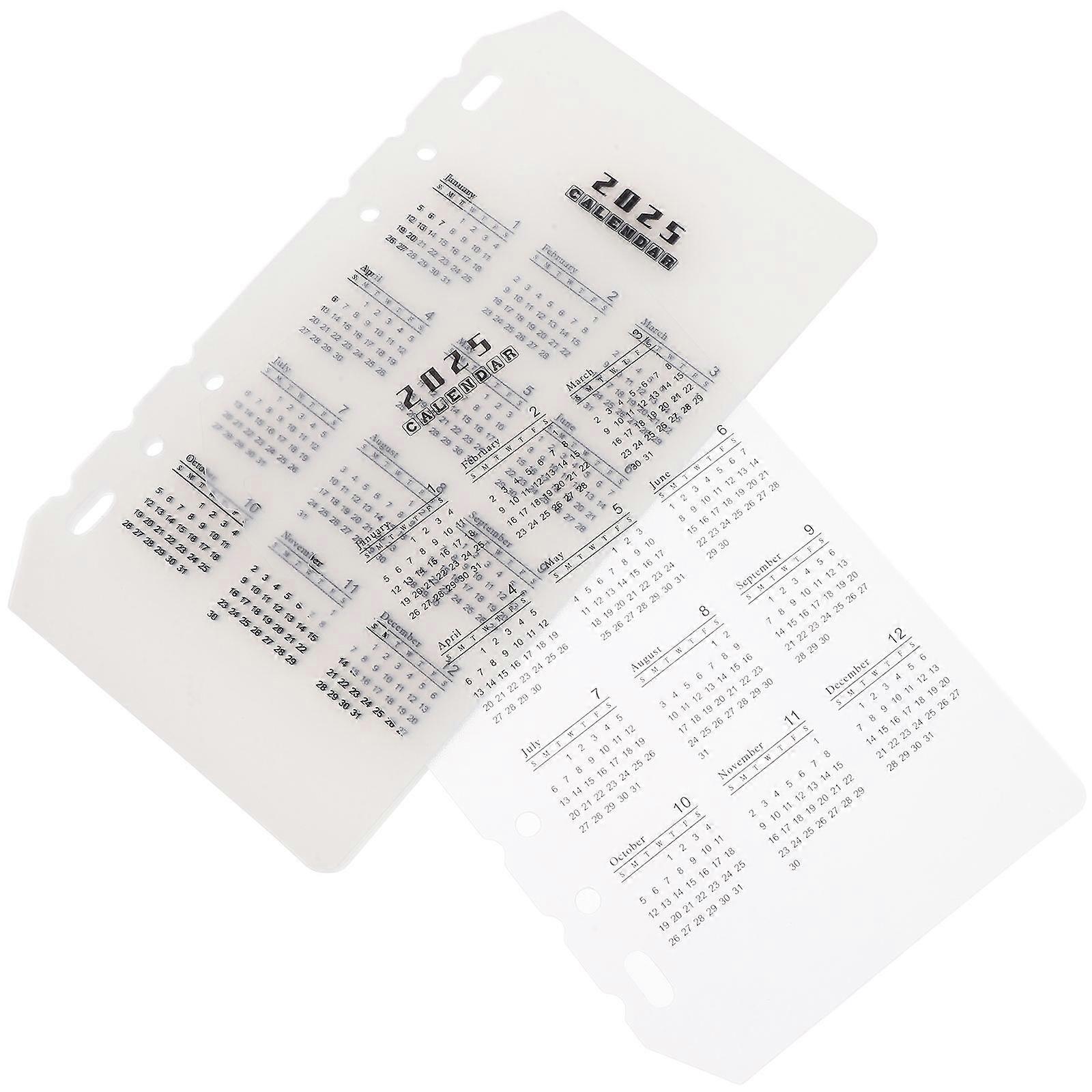 Personal Organiser Dividers For Professionals Daily Use Paper Material 7.07X3.85X0.04in Date Separation 10Pcs