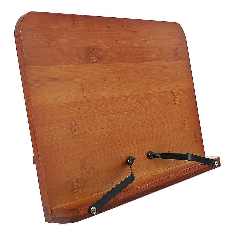 Adjustable Book Stand for Home Use   Compact, Space Saving Cookbook, Textbook, and Music Score Holder with Ergonomic Laptop Support