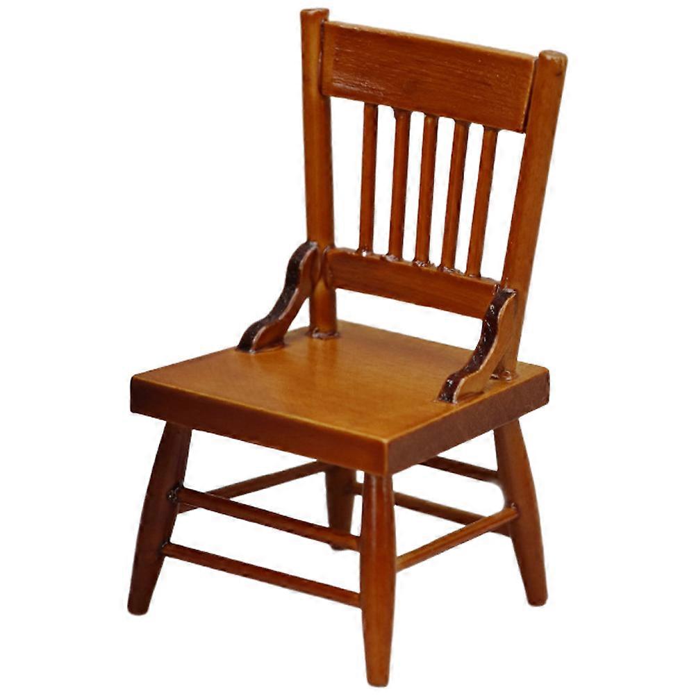Decorative Mini Chair Miniature Furniture Mini House Diy Work Realistic Model 7.9x4.5Cm