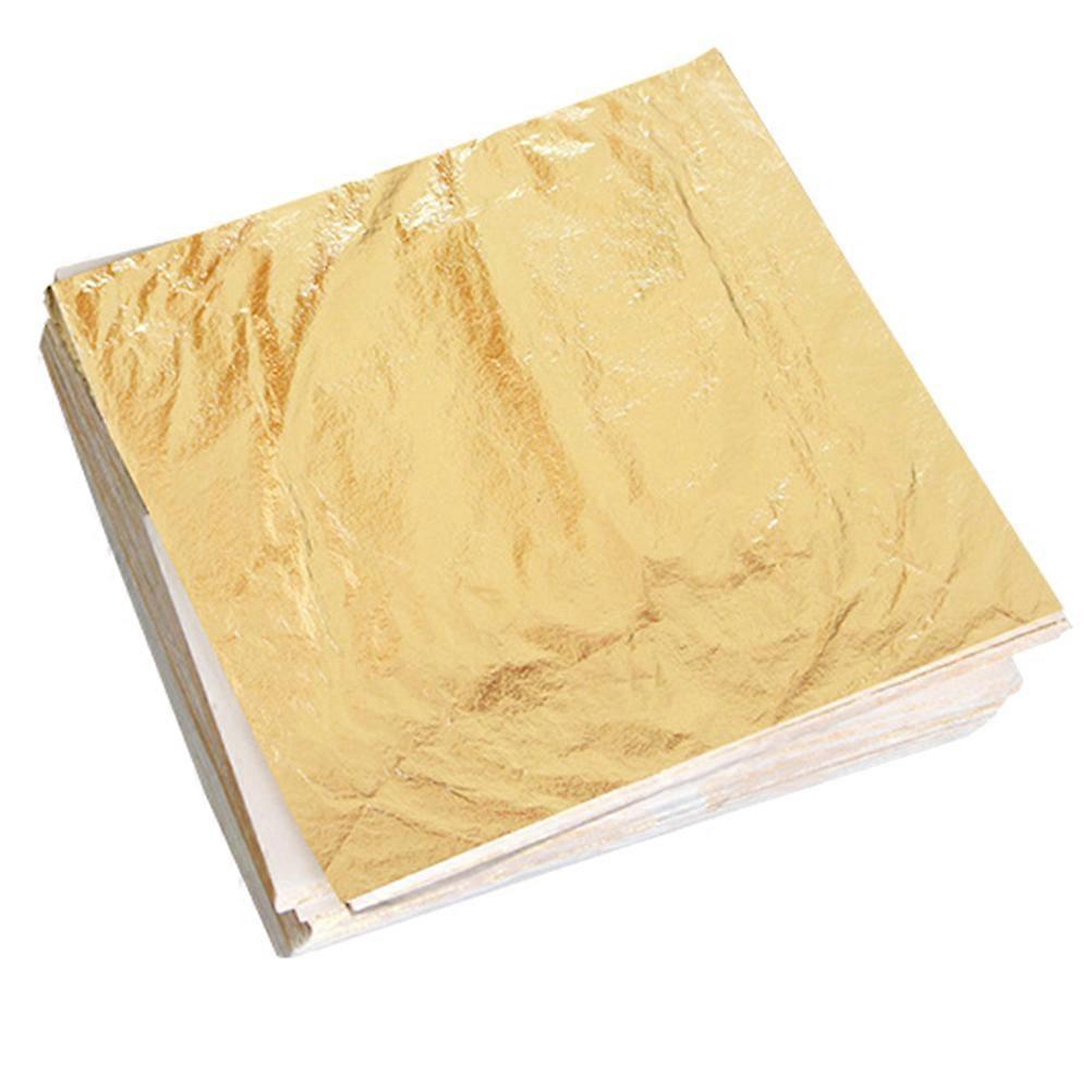 Artistic Golden Paper For Craft Projects Artists And Square 14x14x1cm Furniture Restoration 100Pack