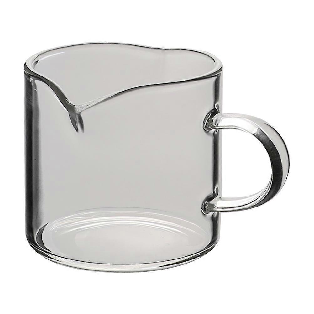 Latte Milk Pitcher Double Mouth Milk Frother Cup Drink Enthusiasts 120ml Pouring Liquids 1Set