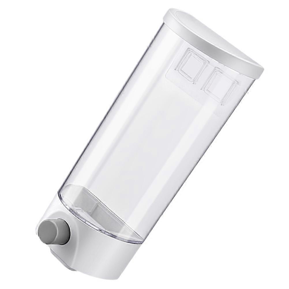 Wall Mount Canisters Storage Organizer Transparent Pressing Control 1.5L 32x12.5x11.5cm 1Pc