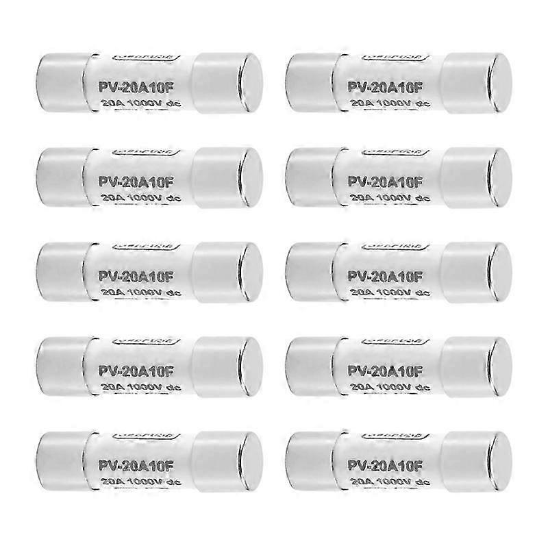 10 ks 1000 pojistek solární PV výbušně odolná pojistka stříbrná -