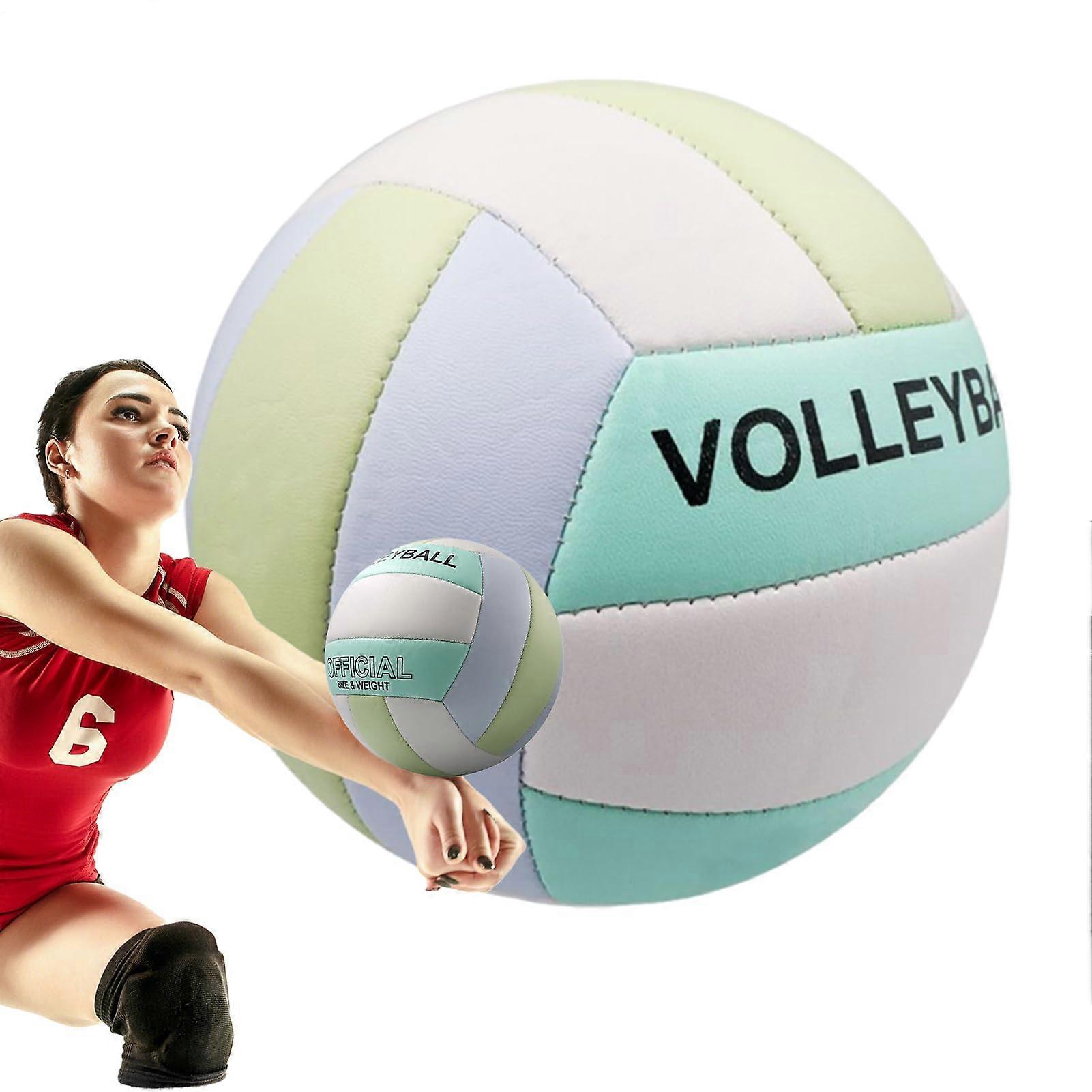 Professional Outdoor Volleyball - Soft PU Leather Ball for Beginners, Teenagers, Kids, and Adults, Ideal for Training and Fitness