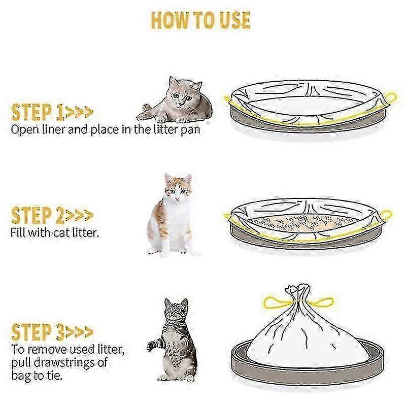 猫用トイレライナー、耐久性に優れた 21 カウントジャンボドローストリングリターパンバッグペットキャット用品