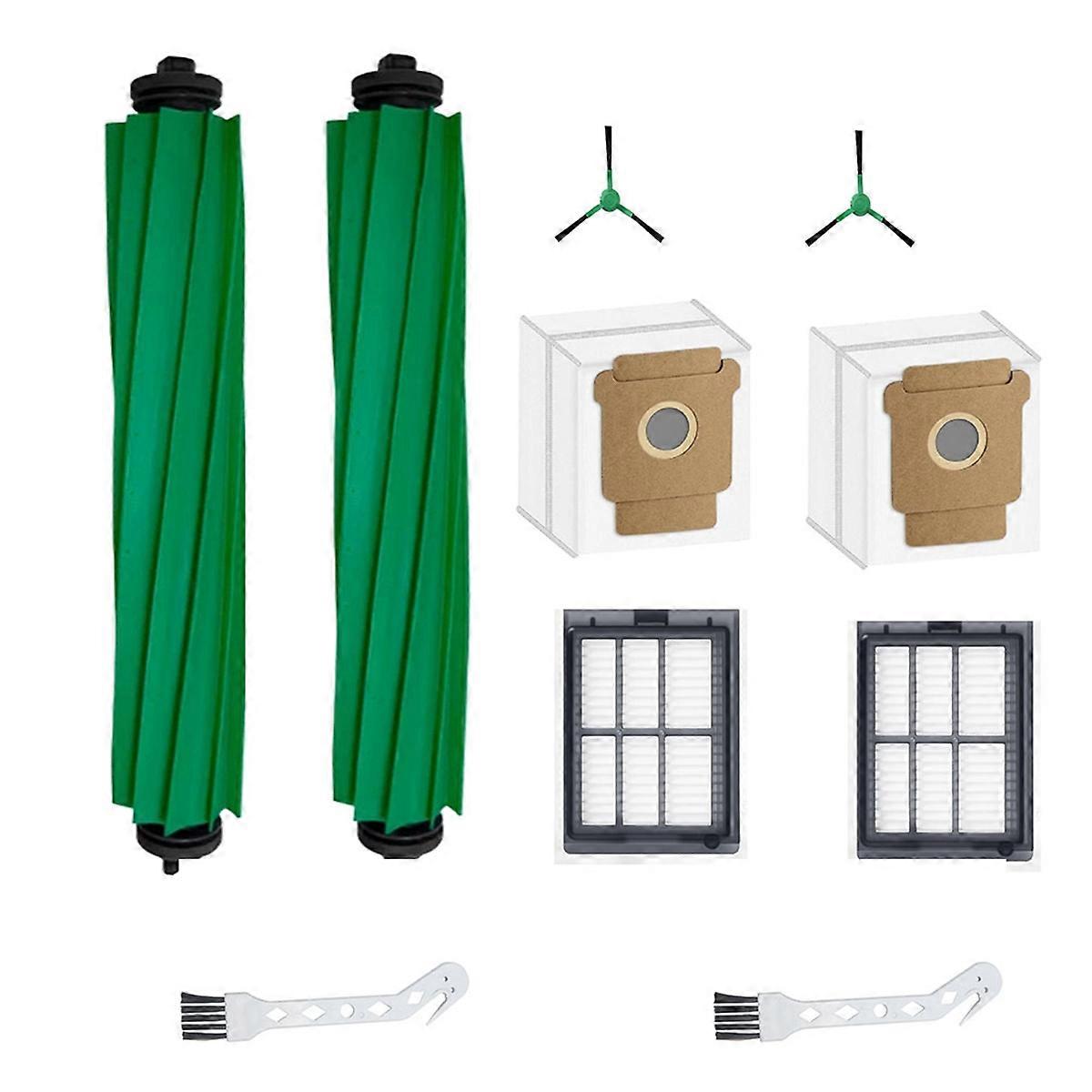 For Plus 505/405 Combo Sweepers Main Brush, Side Brush Filter Dust Bag Replacement Pack Brush