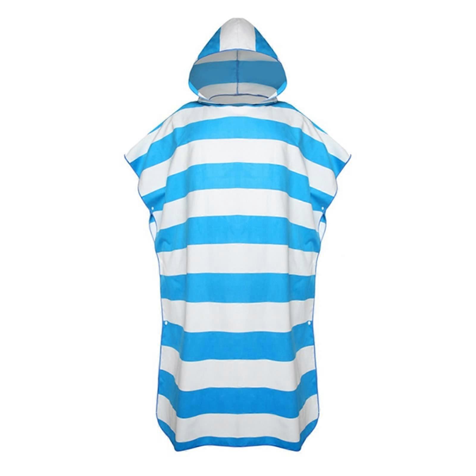 Changing Surf Wetsuit Changing Robe Towel Compact Surf Poncho (Sky Blue)