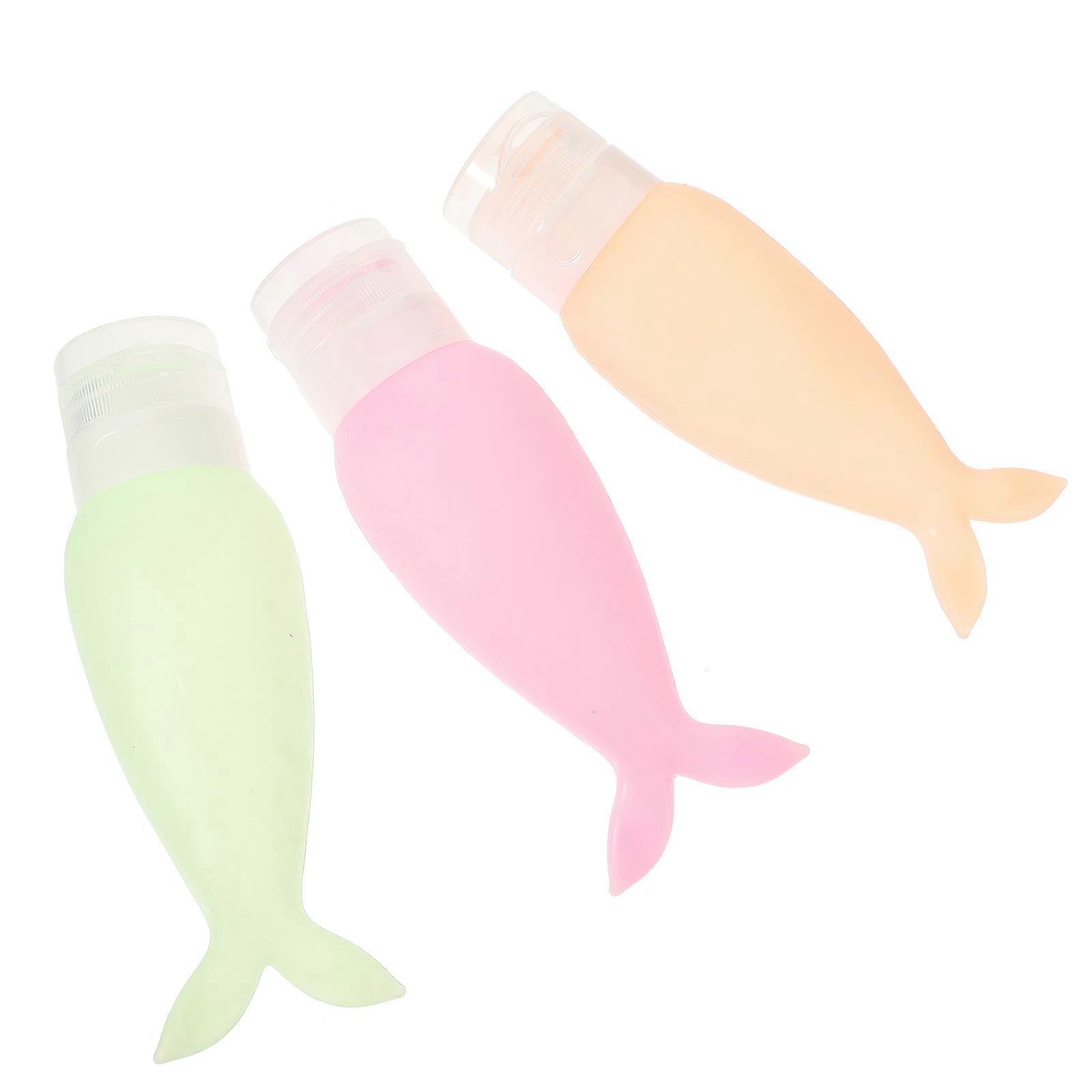 Pink Silicone Travel Storage Bottles Premium refillable bottles for storage with convenient opening