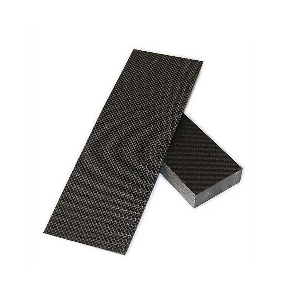 3K Carbon Plates, Plain, Matte, 125 x 75 mm, Carbon Fibre Board, AntiUV Carbon Fibre Board with Composite Hardness, 1 Piece (2.0 mm)
